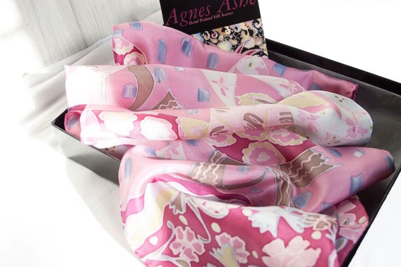 Hand-painted-silk-scarf-Agatha-pink-box-WP