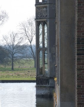 A private bay within a National Trust manor house. Oxburgh Hall, Norfolk